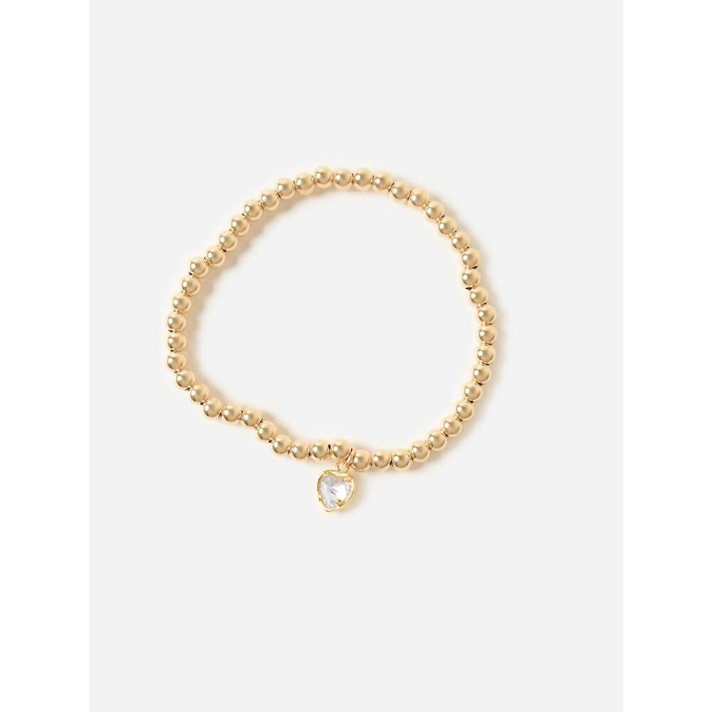 NEW ALEXA LEIGH women's all my heart bracelet in yellow gold